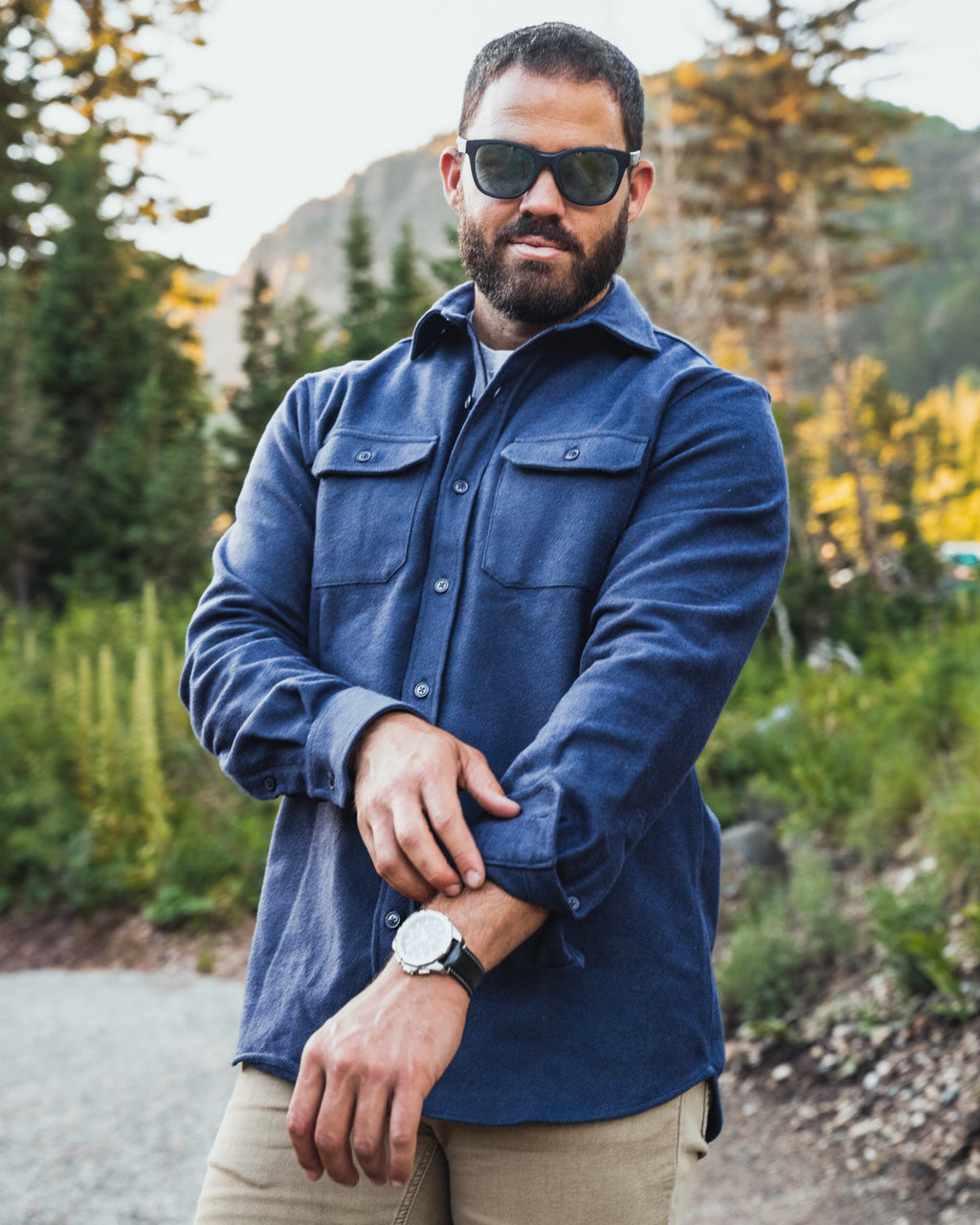 Grand Flannel, Navy MuskOx Flannels