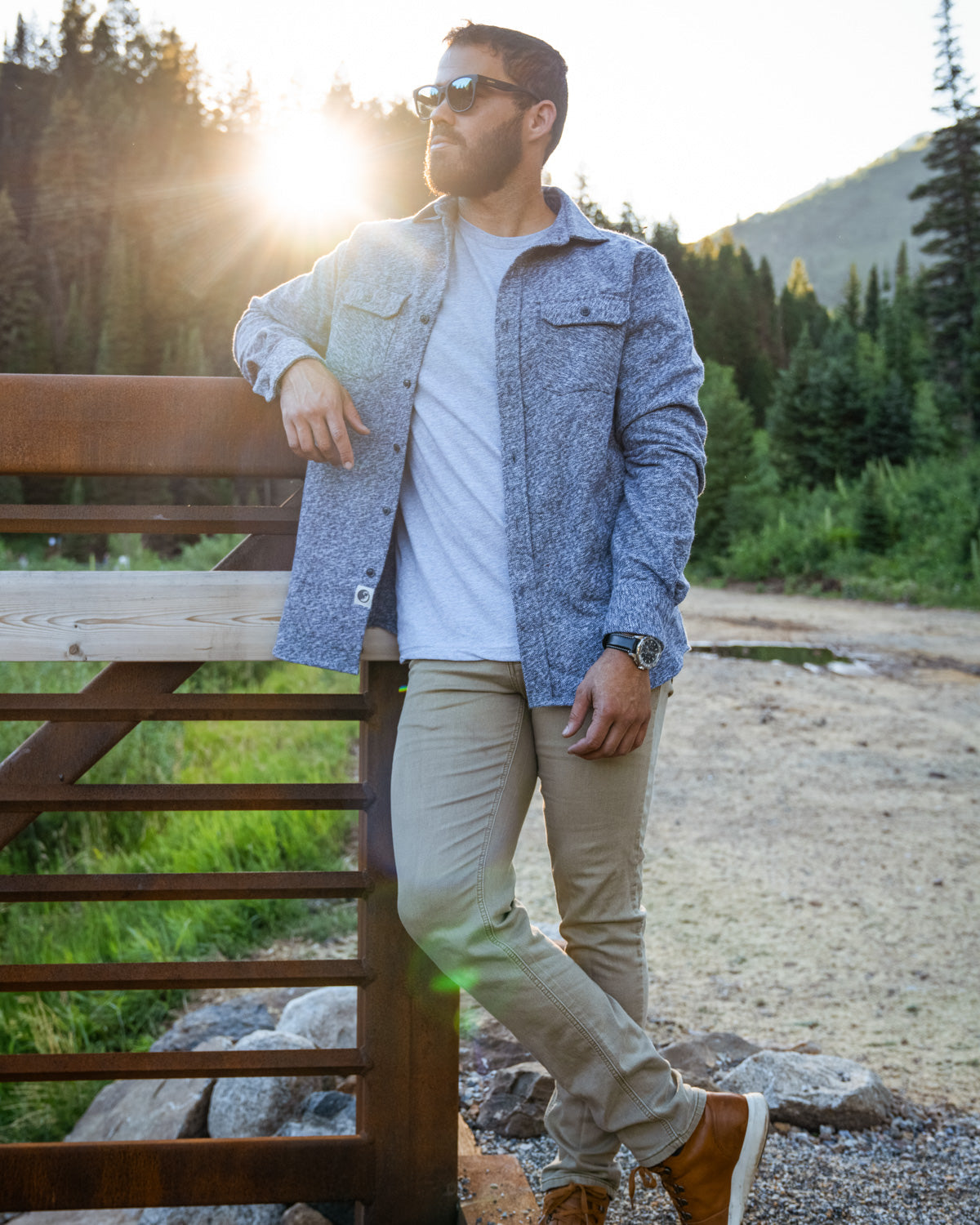 Grand Flannel, Steel Grey MuskOx Flannels