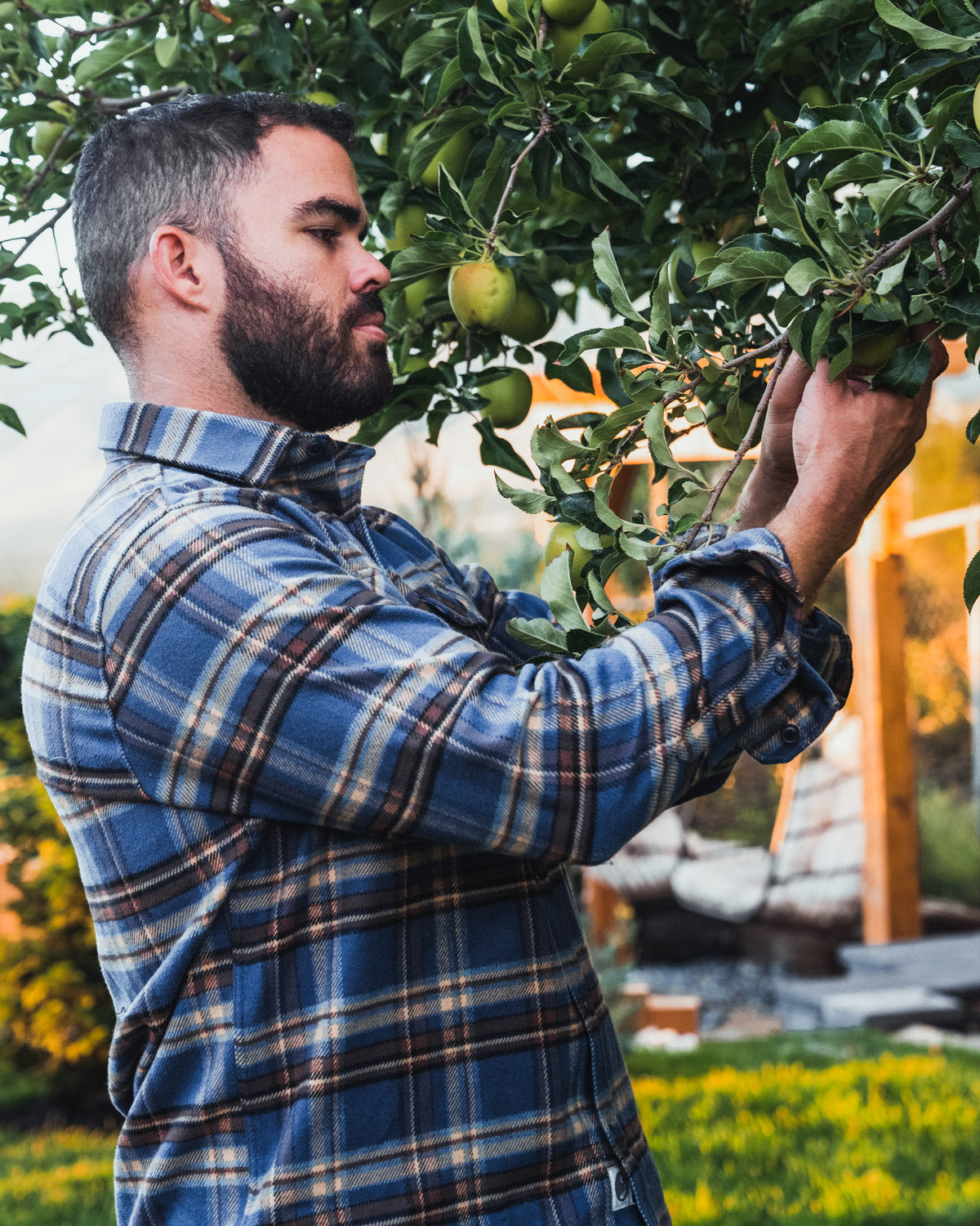 Field Grand Flannel, Pecan Plaid MuskOx Flannels