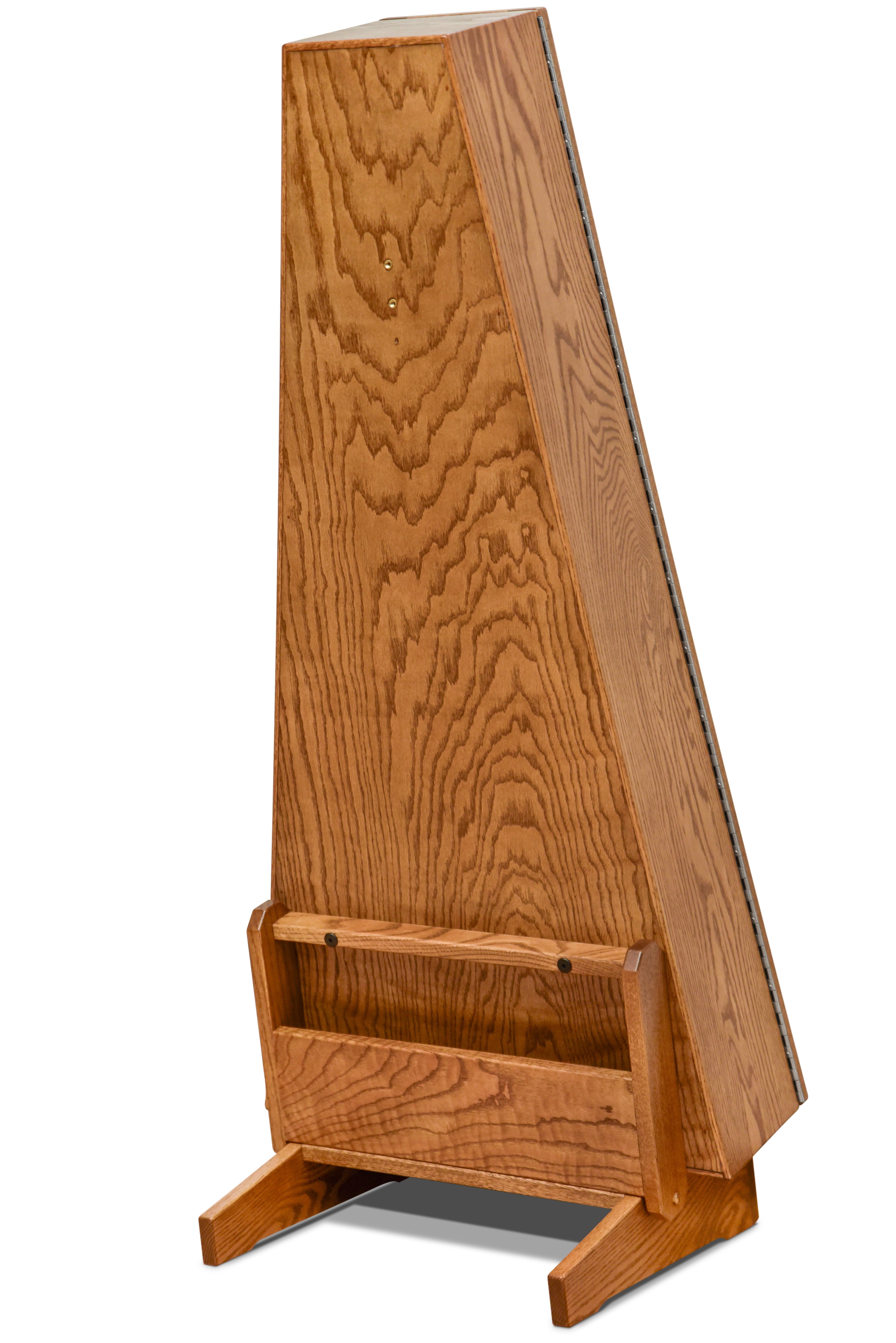 ClimaStand Triangle Humidor with Base - Red Oak with Golden Oak Stain Acoustic Remedy Cases