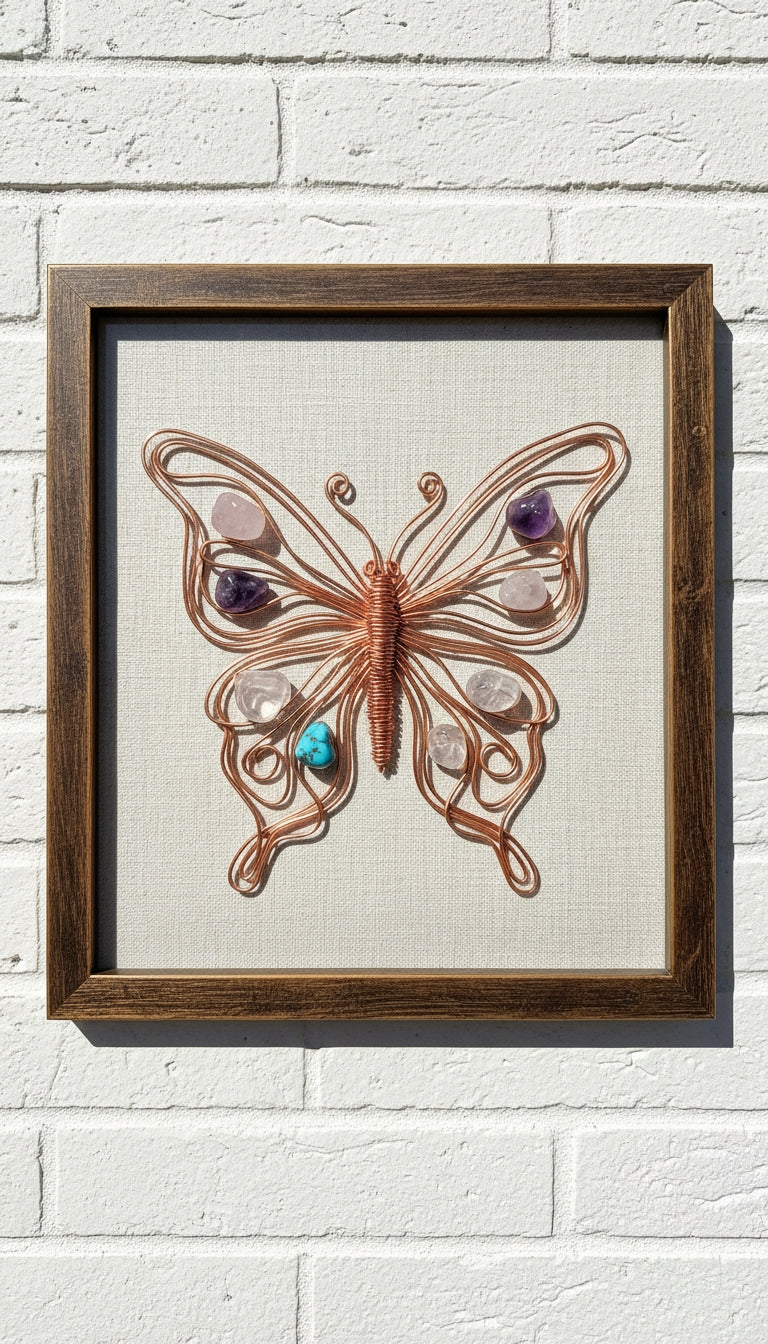 Butterfly Crystals Picture /Home Decor/  Wall Decortion The Vibez Shop