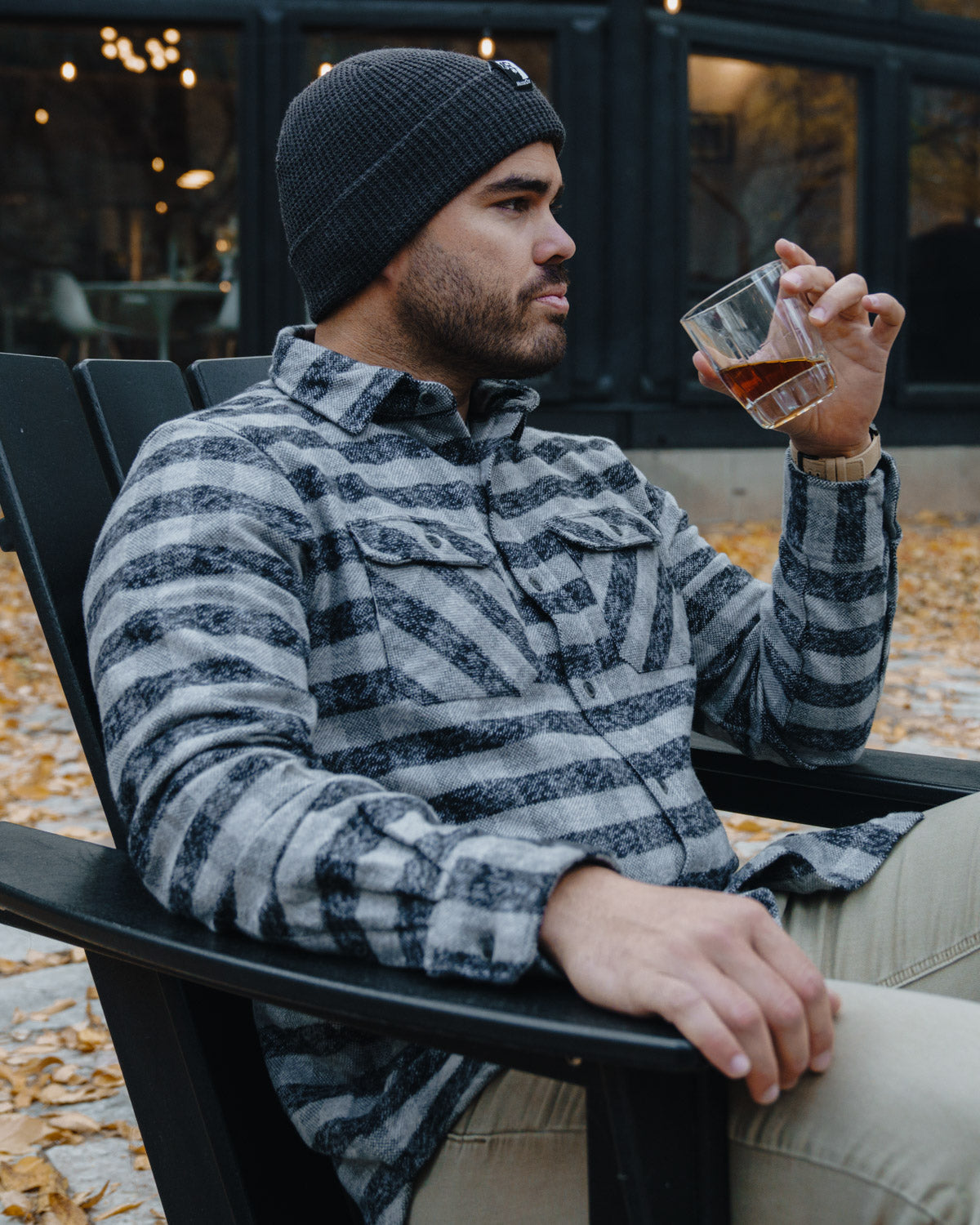 Grand Flannel, Charcoal Gingham MuskOx Flannels