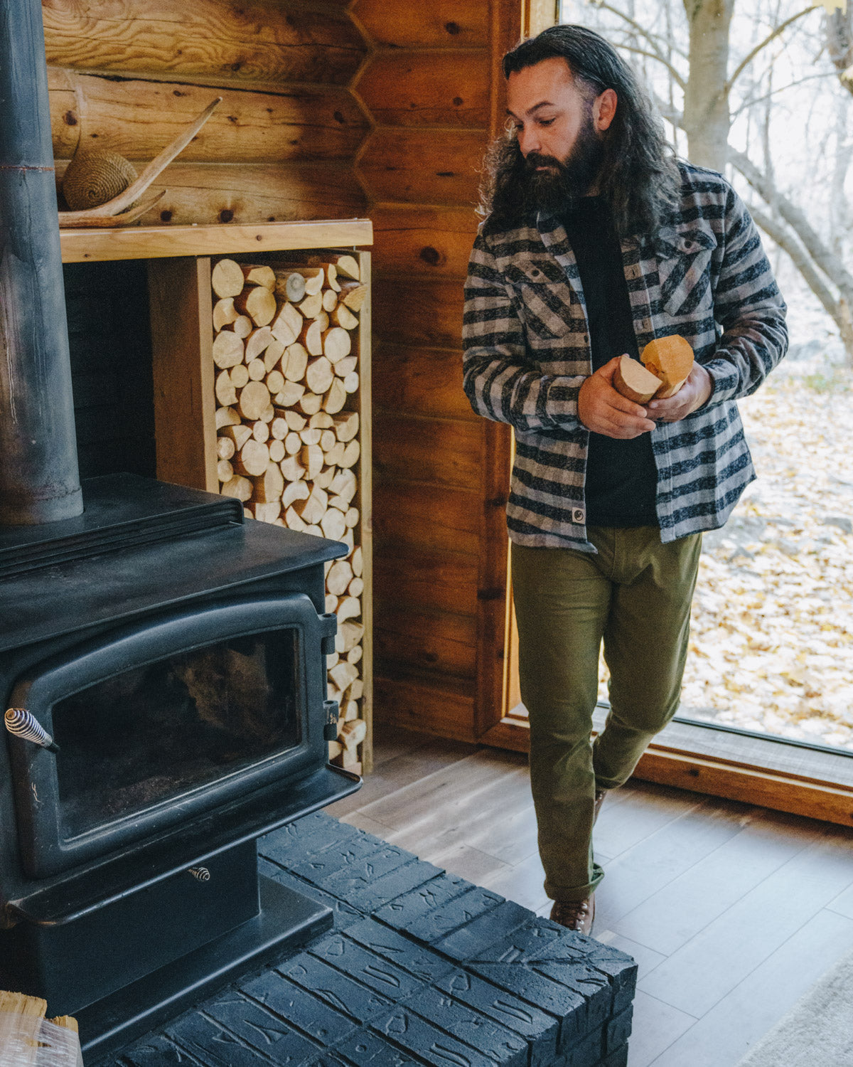 Grand Flannel, Charcoal Gingham MuskOx Flannels