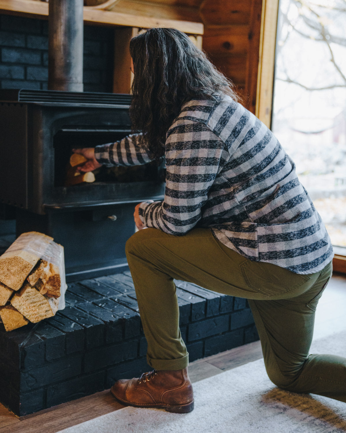 Grand Flannel, Charcoal Gingham MuskOx Flannels