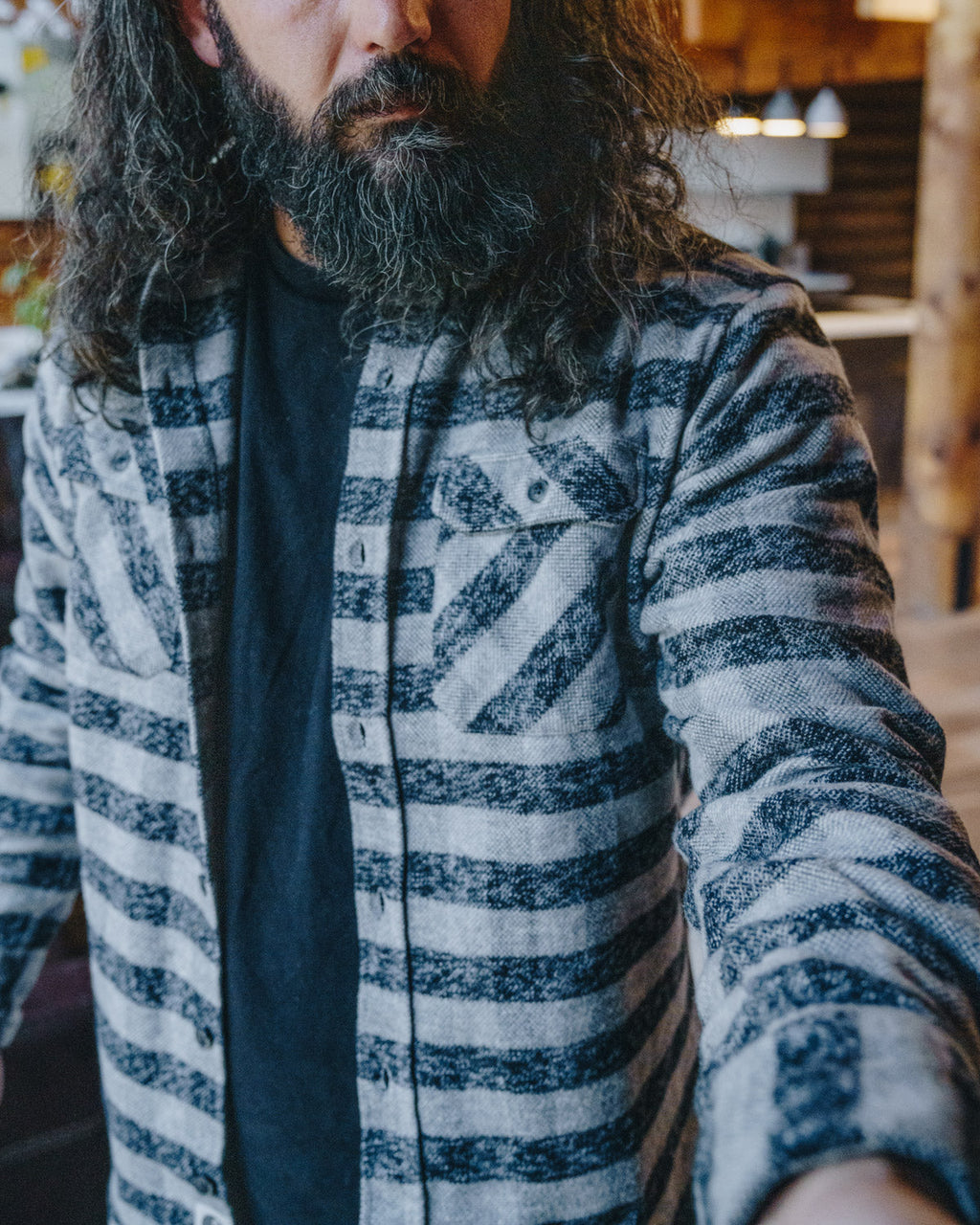 Grand Flannel, Charcoal Gingham MuskOx Flannels