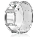 Metal Snare Drum by GRIFFIN - 14" x 5.5" inch Steel Chrome Shell - 8 Tuning Lugs & Snare Throw Off Strainer Set - Musical Instrument Kit & Drummer Key GeekStands.com