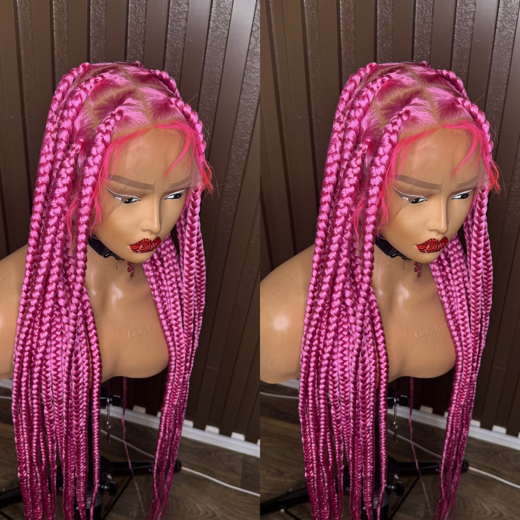 Pink jumbo braids HOL stores