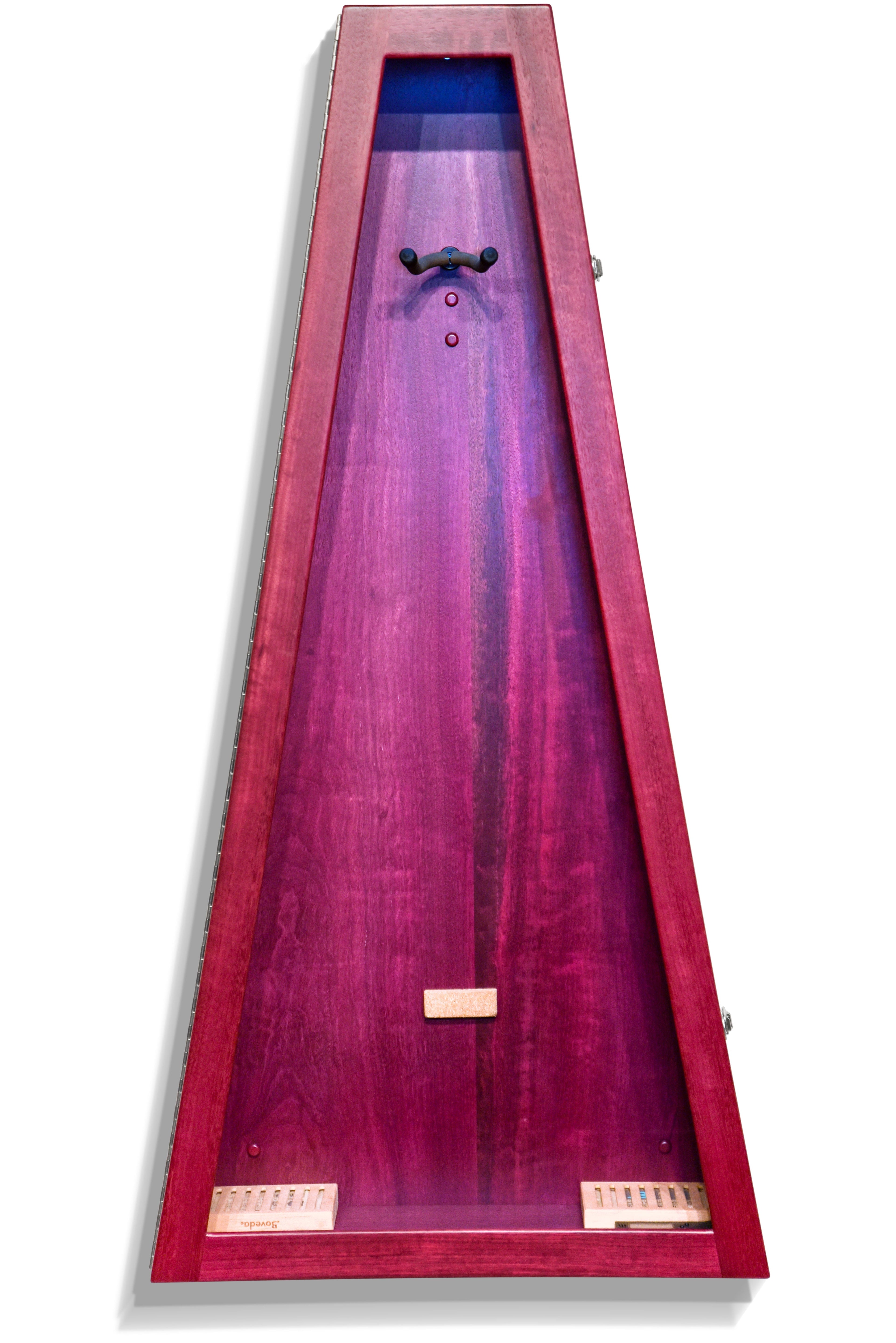 ClimaCase Triangle Humidor - Purpleheart Acoustic Remedy Cases