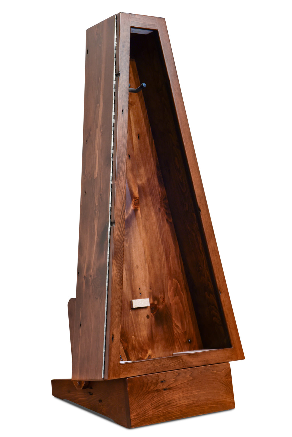 ClimaStand Triangle Humidor with Base - 300 Year Old Reclaimed Wood with Boston Stain Acoustic Remedy Cases
