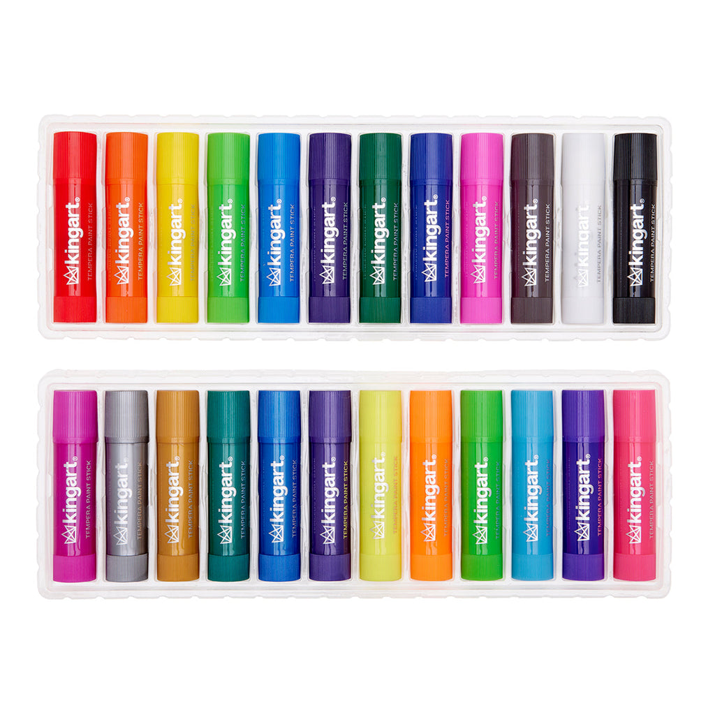 Tempera Paint Sticks – 24 Colors KINGART