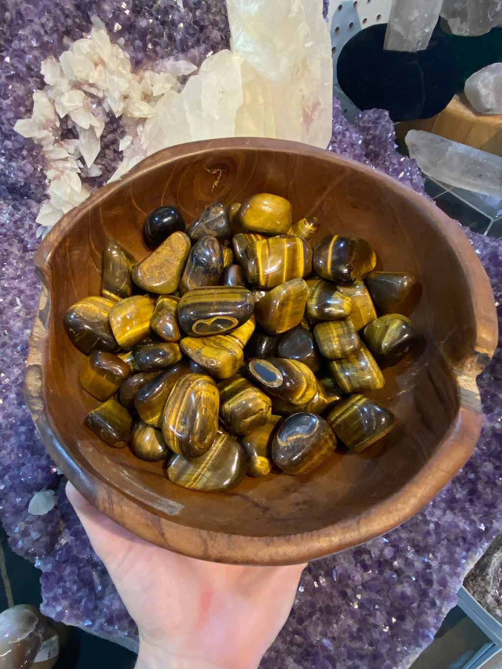 Tigers Eye Tumbled Stone Curious Muse Crystals