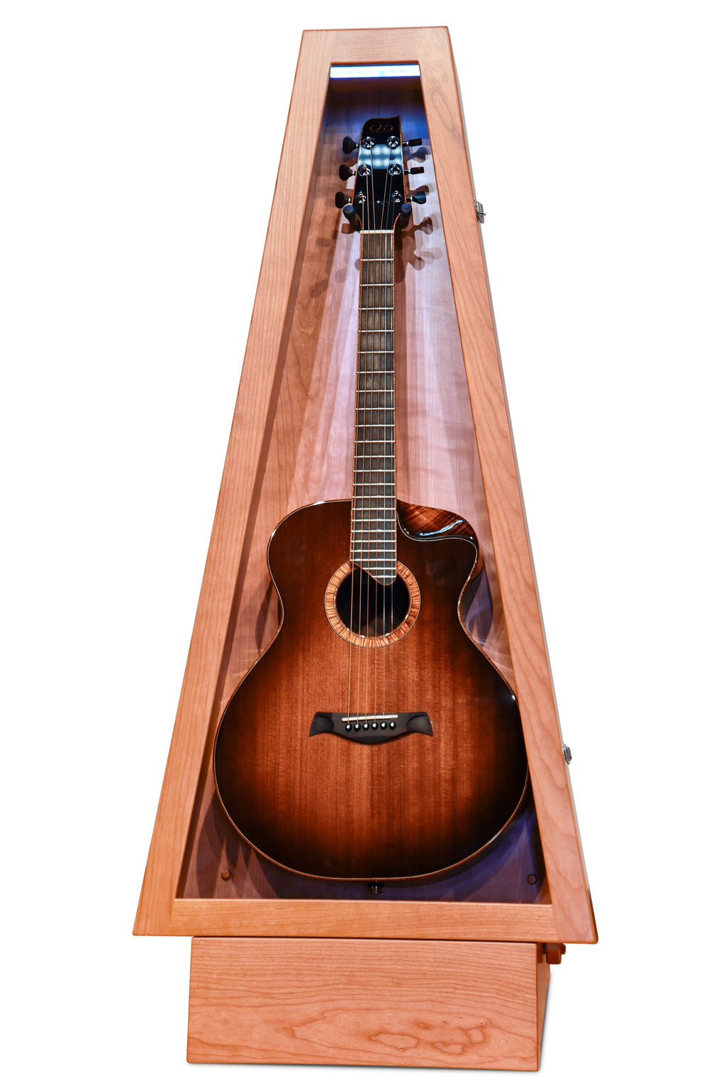 ClimaStand Triangle Humidor with Base - Cherry Acoustic Remedy Cases
