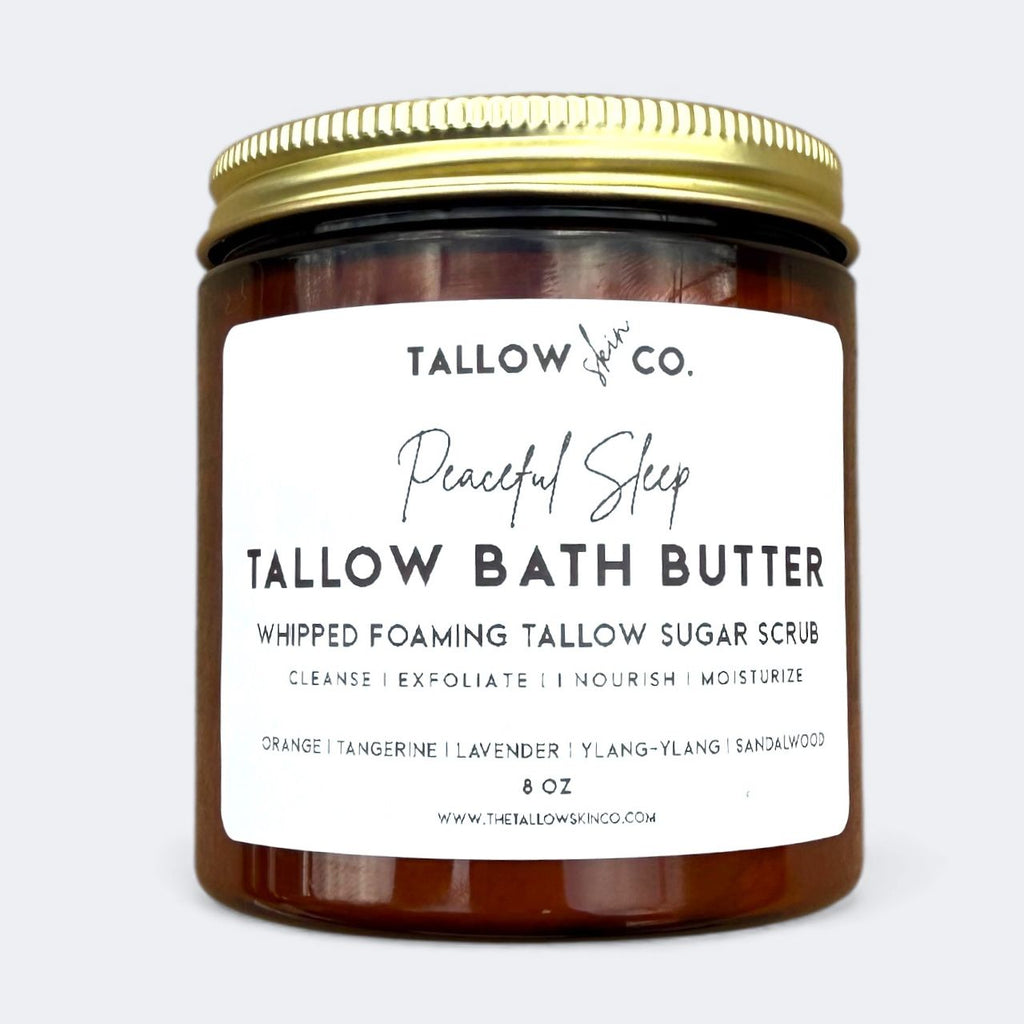 FOAMING TALLOW BATH BUTTER | PEACEFUL SLEEP Tallow Skin Co.