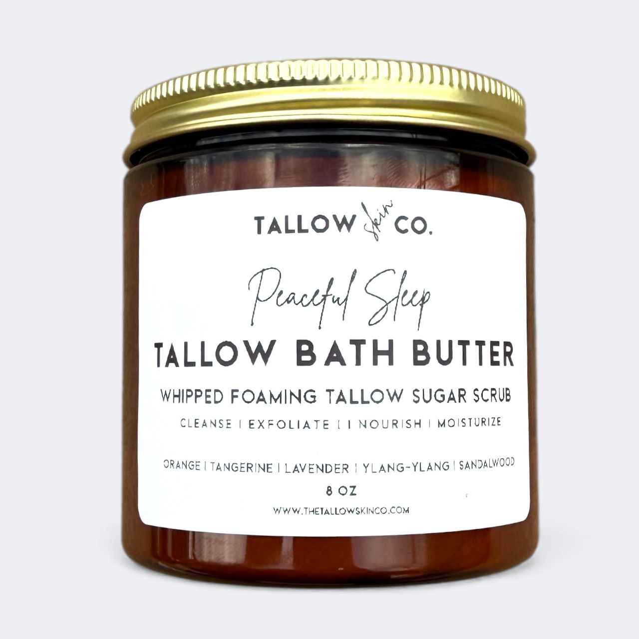 FOAMING TALLOW BATH BUTTER | PEACEFUL SLEEP Tallow Skin Co.
