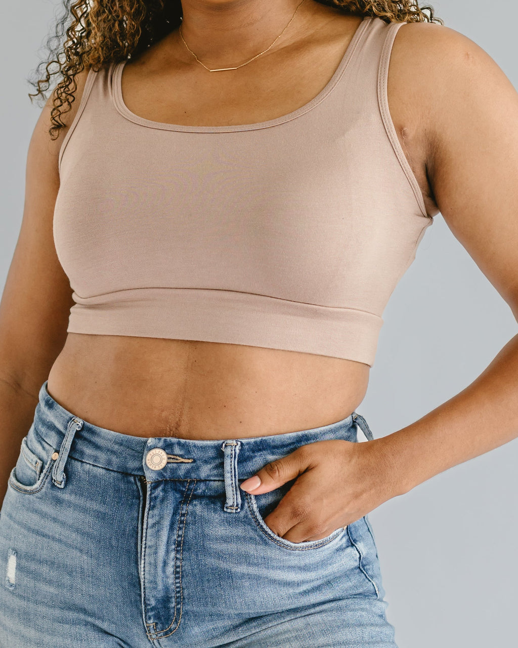 Classic Wide Strap Tank Halftee HALFTEE Layering Fashions