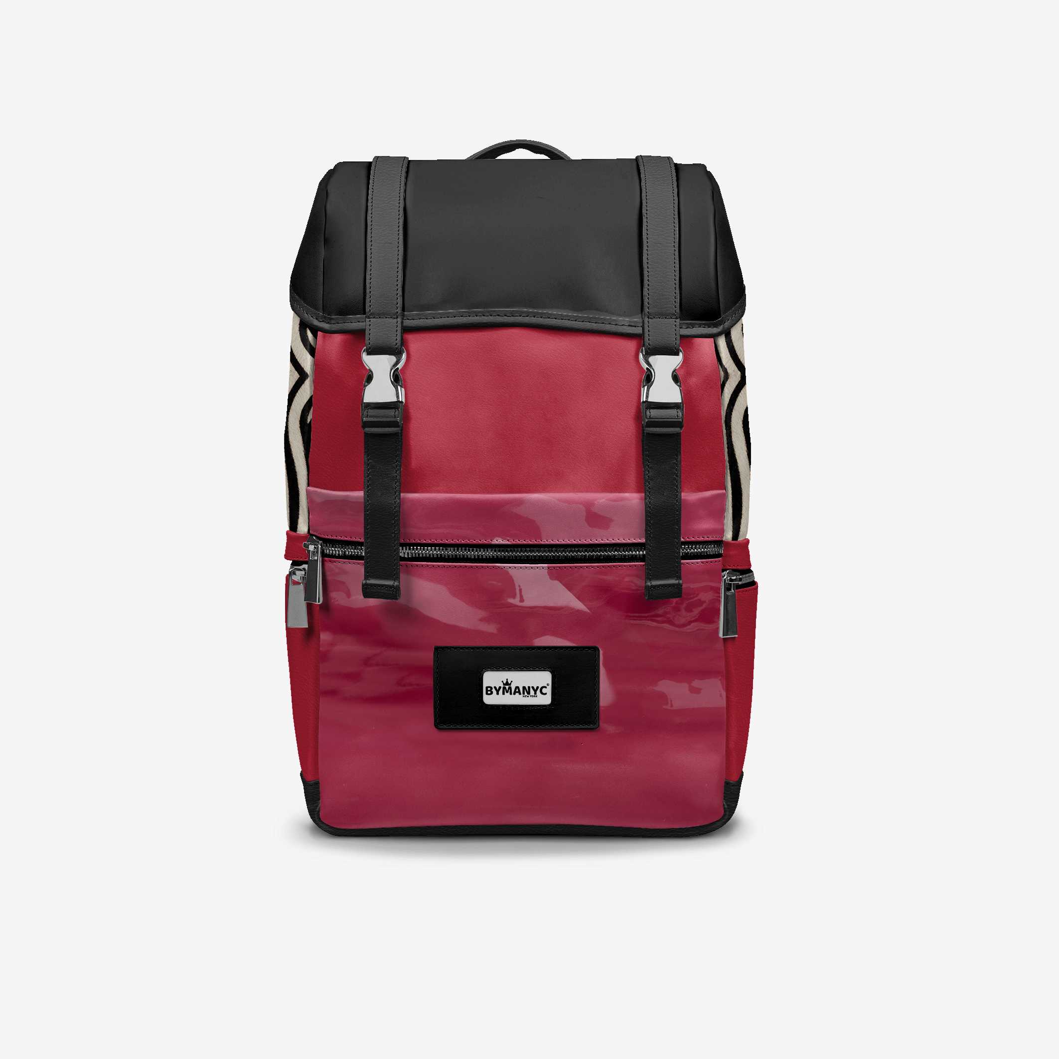 BYMANYC ® New York – NYC COUTURE Backpack in Fierce Red & Noir Zebra BYMANYC ® New York