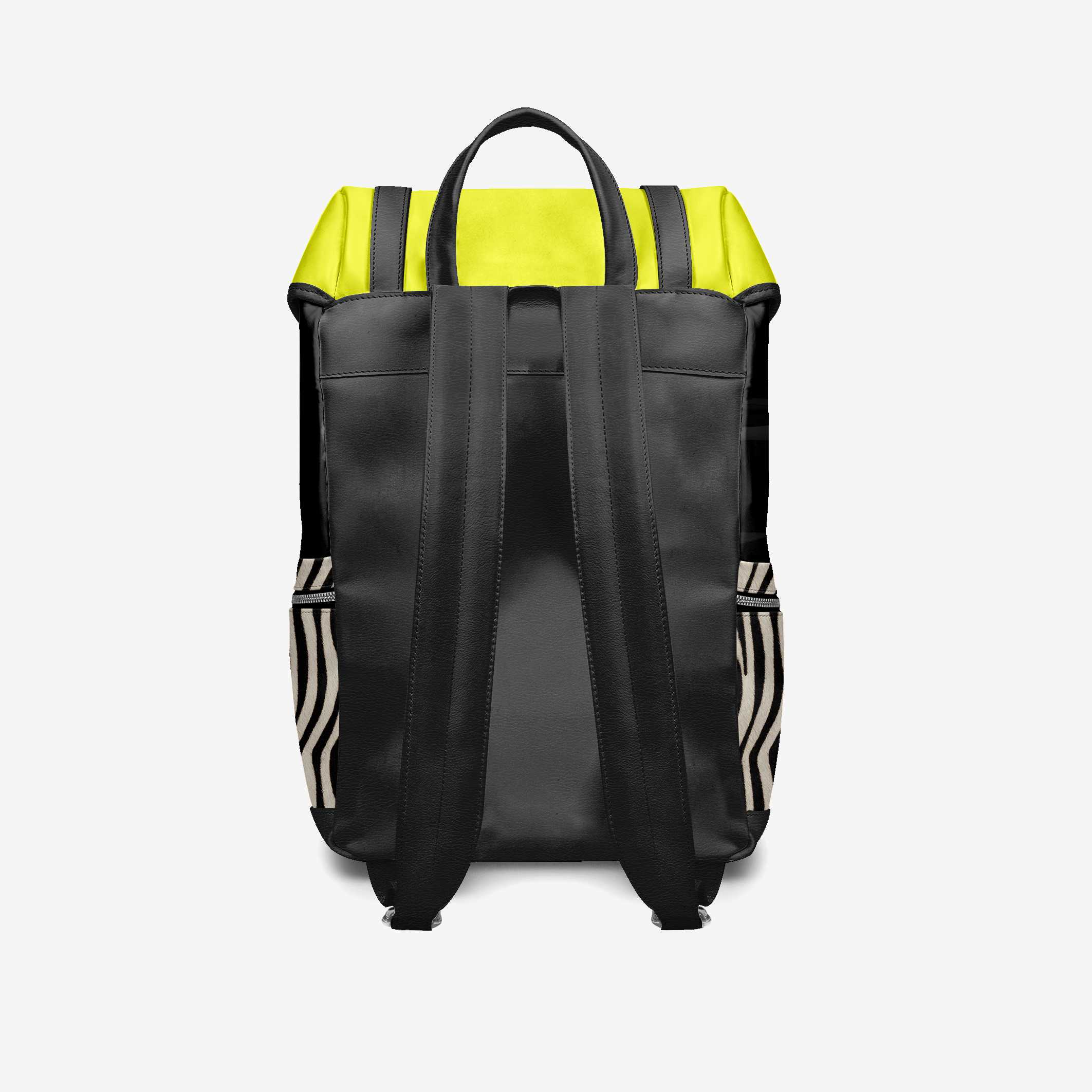 BYMANYC ® New York – NYC COUTURE Backpack in Zebra Print & Neon Yellow BYMANYC ® New York