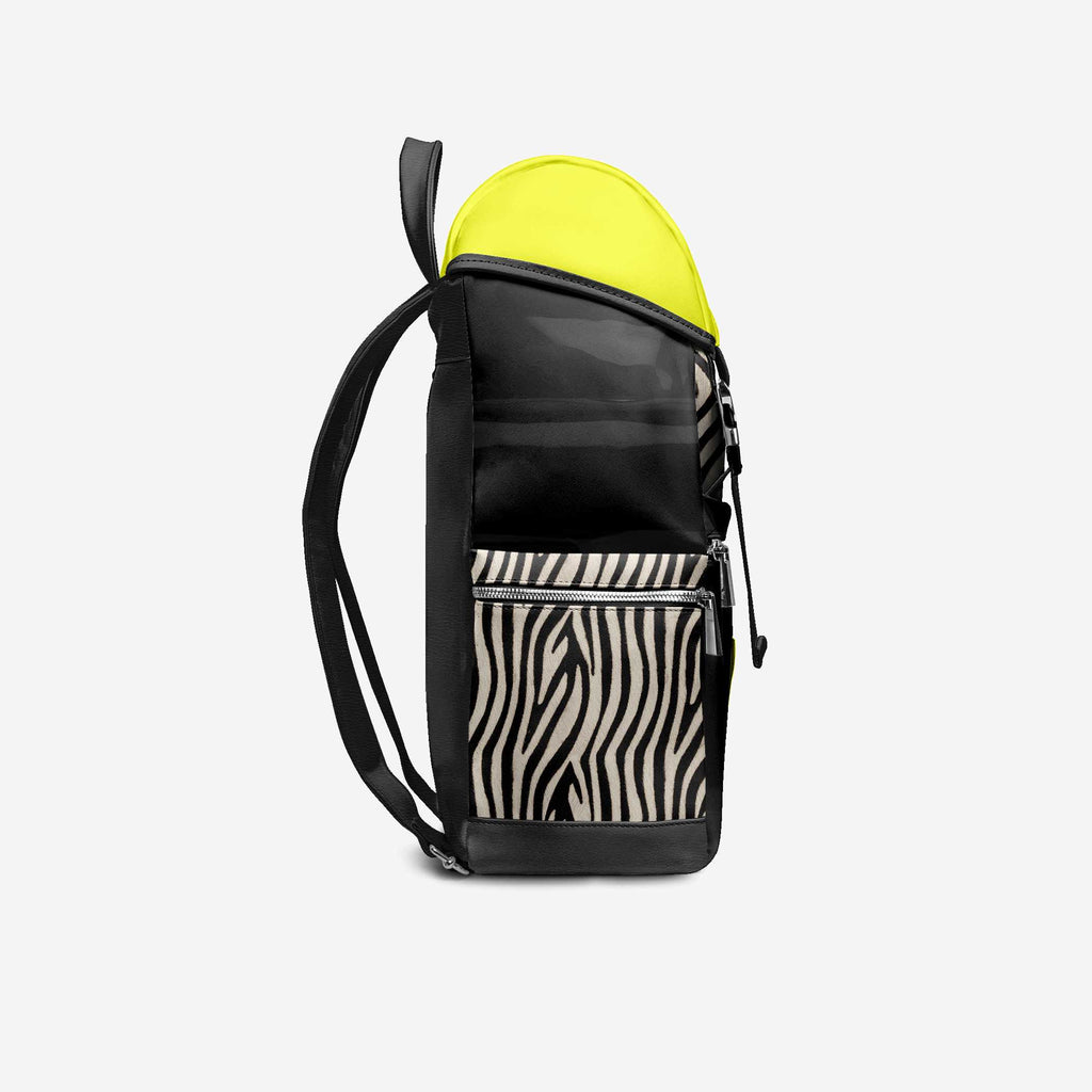 BYMANYC ® New York – NYC COUTURE Backpack in Zebra Print & Neon Yellow BYMANYC ® New York