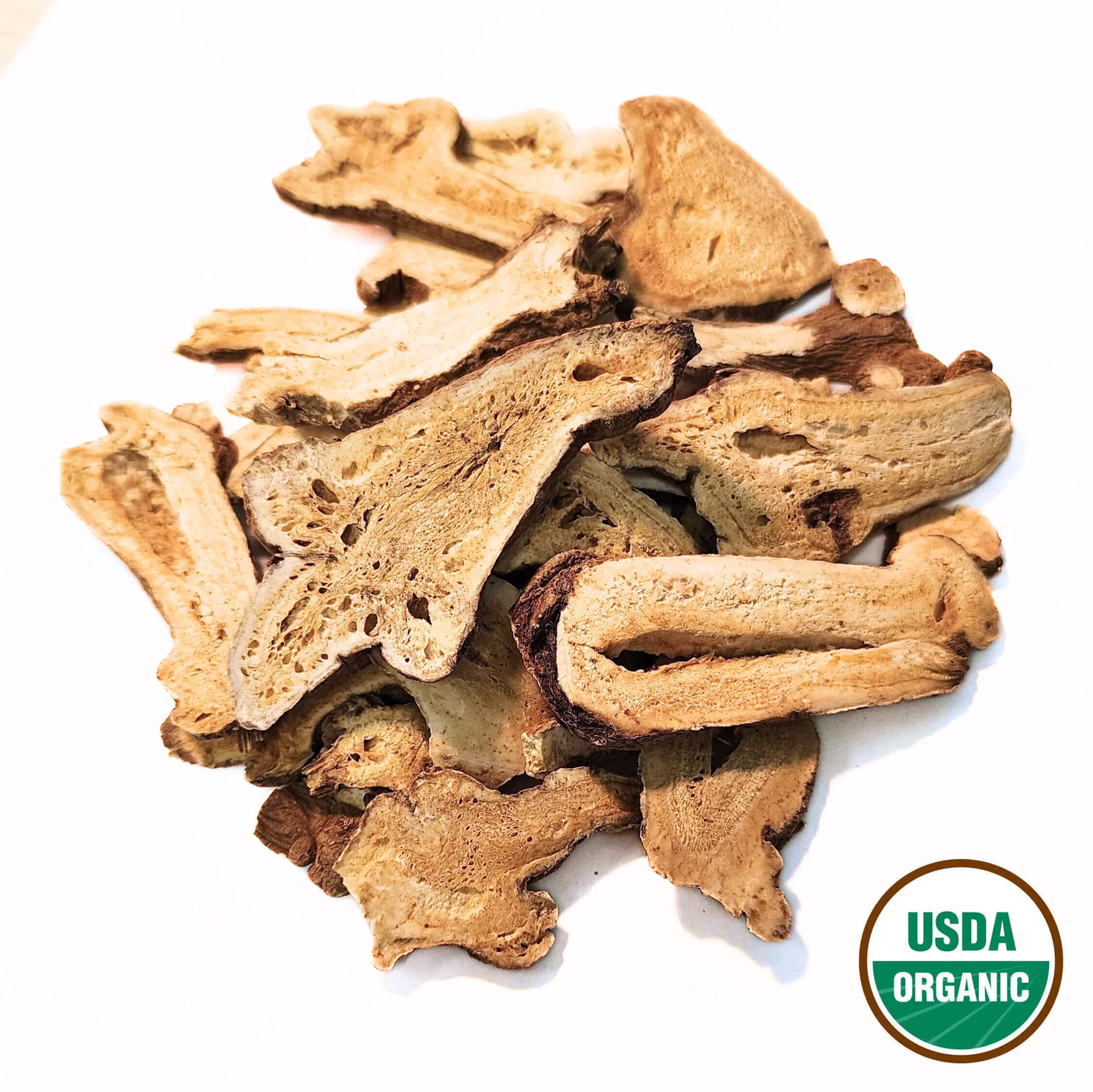 Bai-Zhu Atractylodes / White Atractylodes Organic (Slice)- Atractylodis macrocephalae Rhizoma - Bai Zhu - Organic Grade Clear Source Herbs