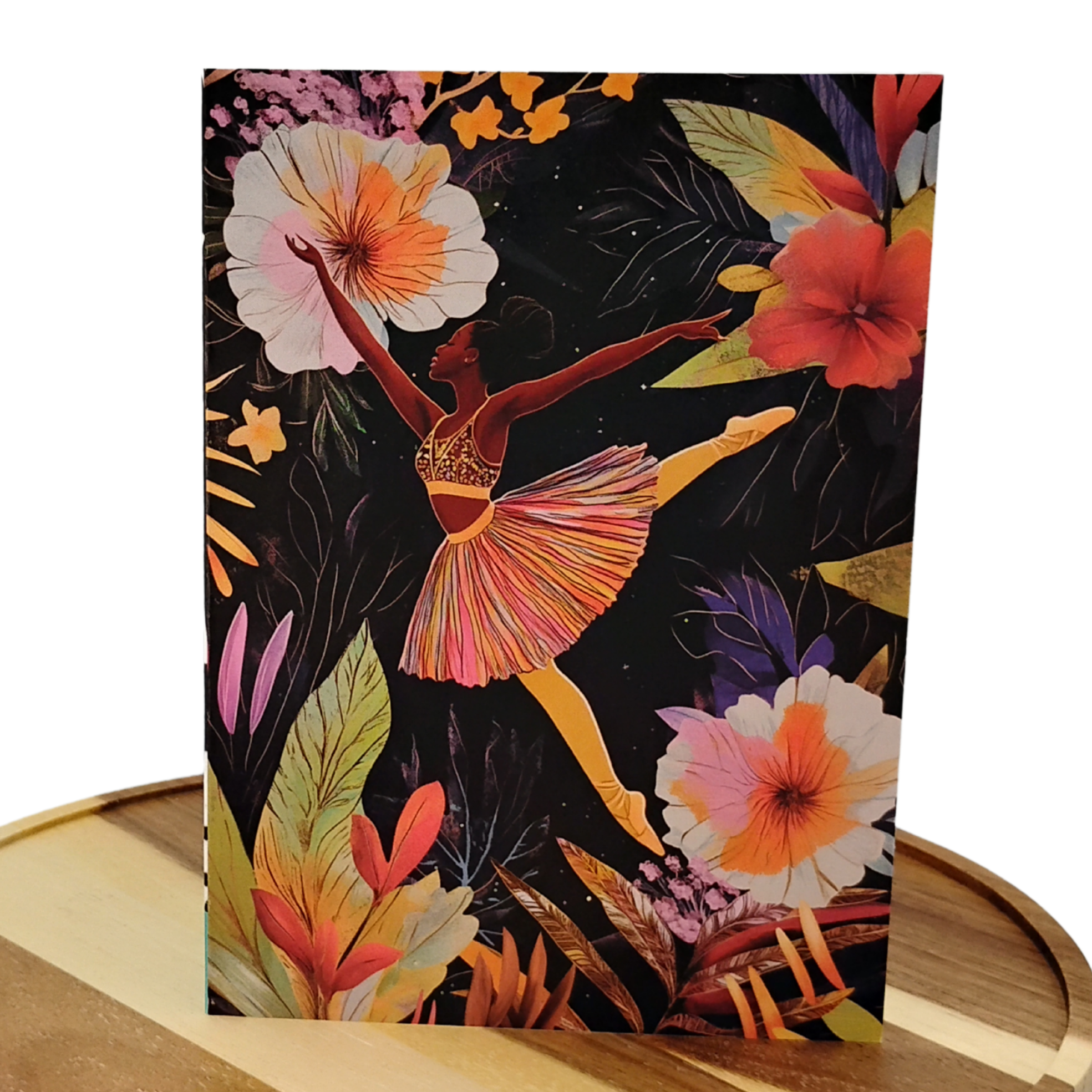 Black Ballerina Greeting Card - Dance-Inspired Card for All Occasions Black Magic Social Club