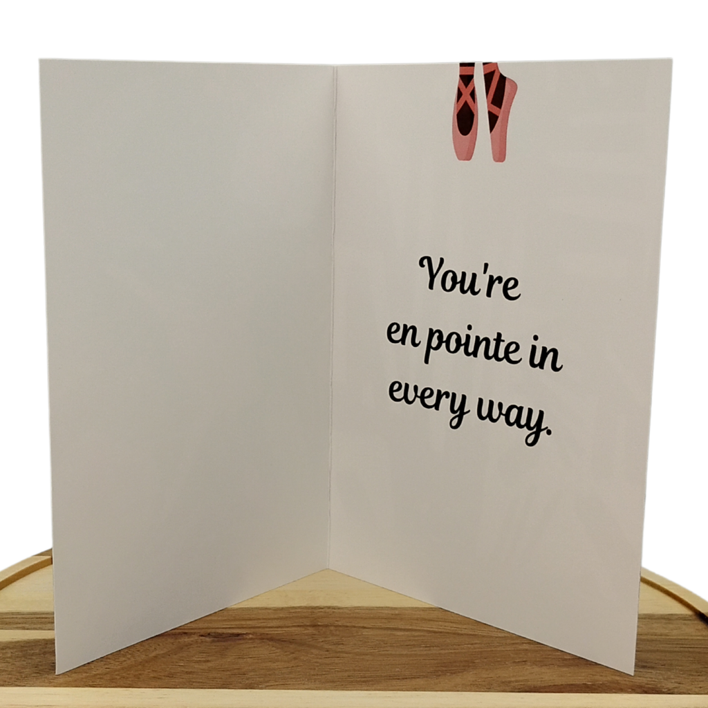 Black Ballerina Greeting Card - Dance-Inspired Card for All Occasions Black Magic Social Club