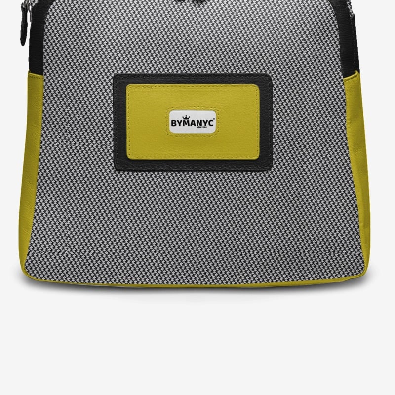 Black & Yellow Vegan Backpack BYMANYC ® New York – Italy Made BYMANYC ® New York