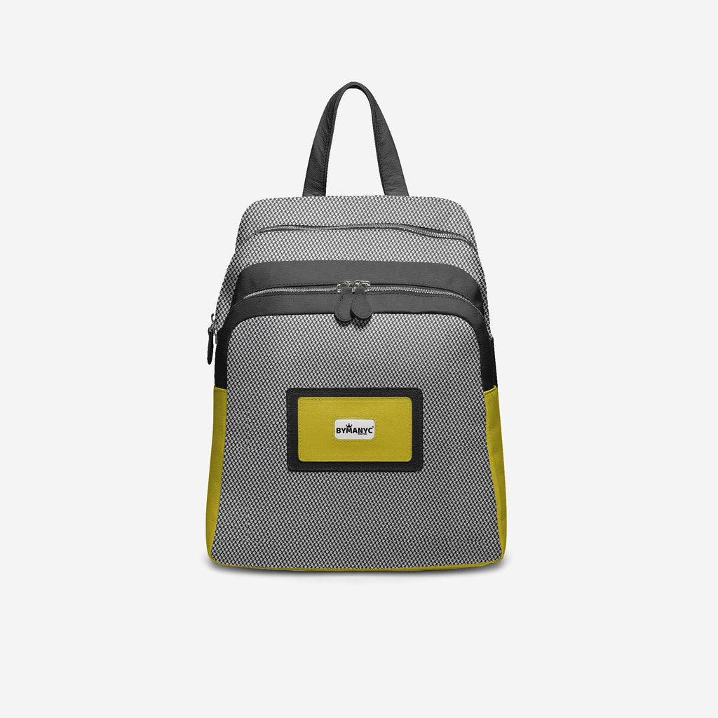 Black & Yellow Vegan Backpack BYMANYC ® New York – Italy Made BYMANYC ® New York