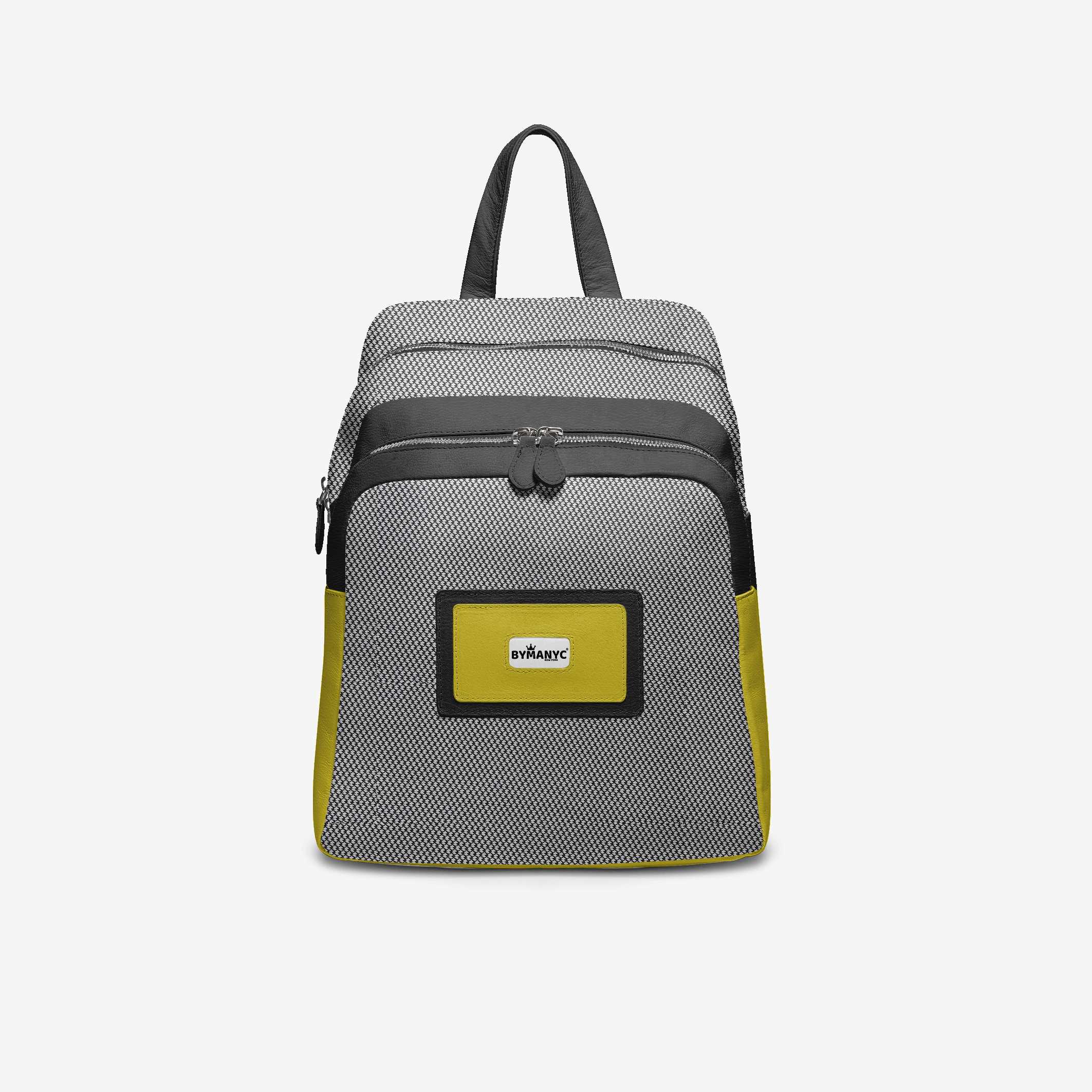 Black & Yellow Vegan Backpack BYMANYC ® New York – Italy Made BYMANYC ® New York
