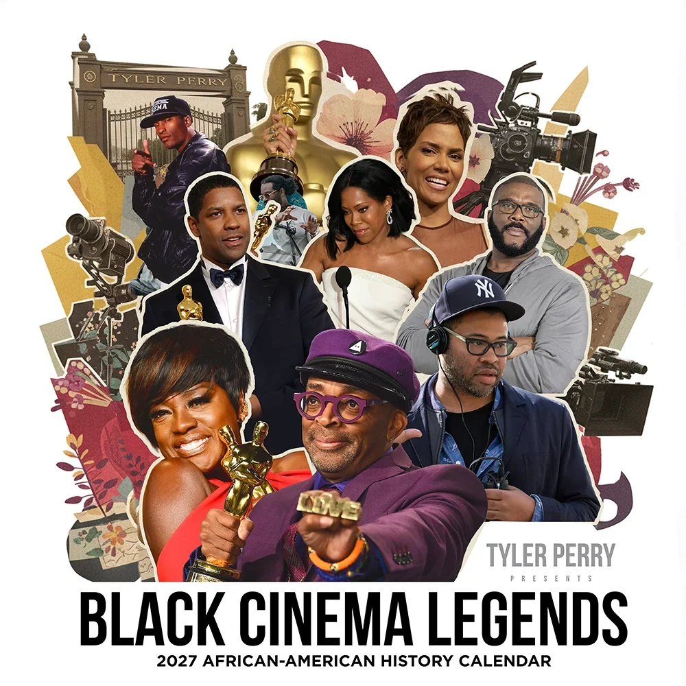 2027 Black Cinema Legends Calendar FashionMojos.com