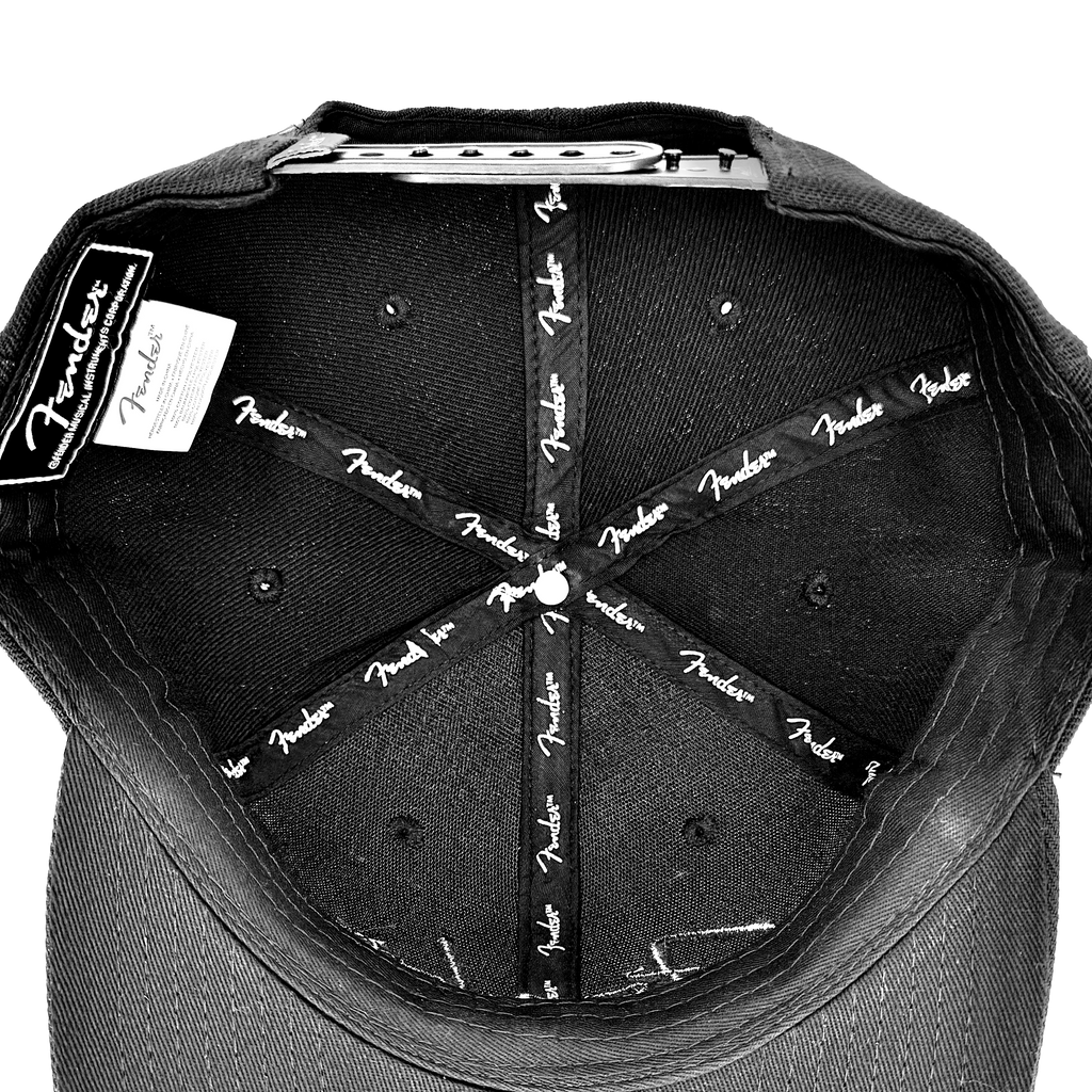 Fender Black Flat Bill Hat Pluginz Keychains