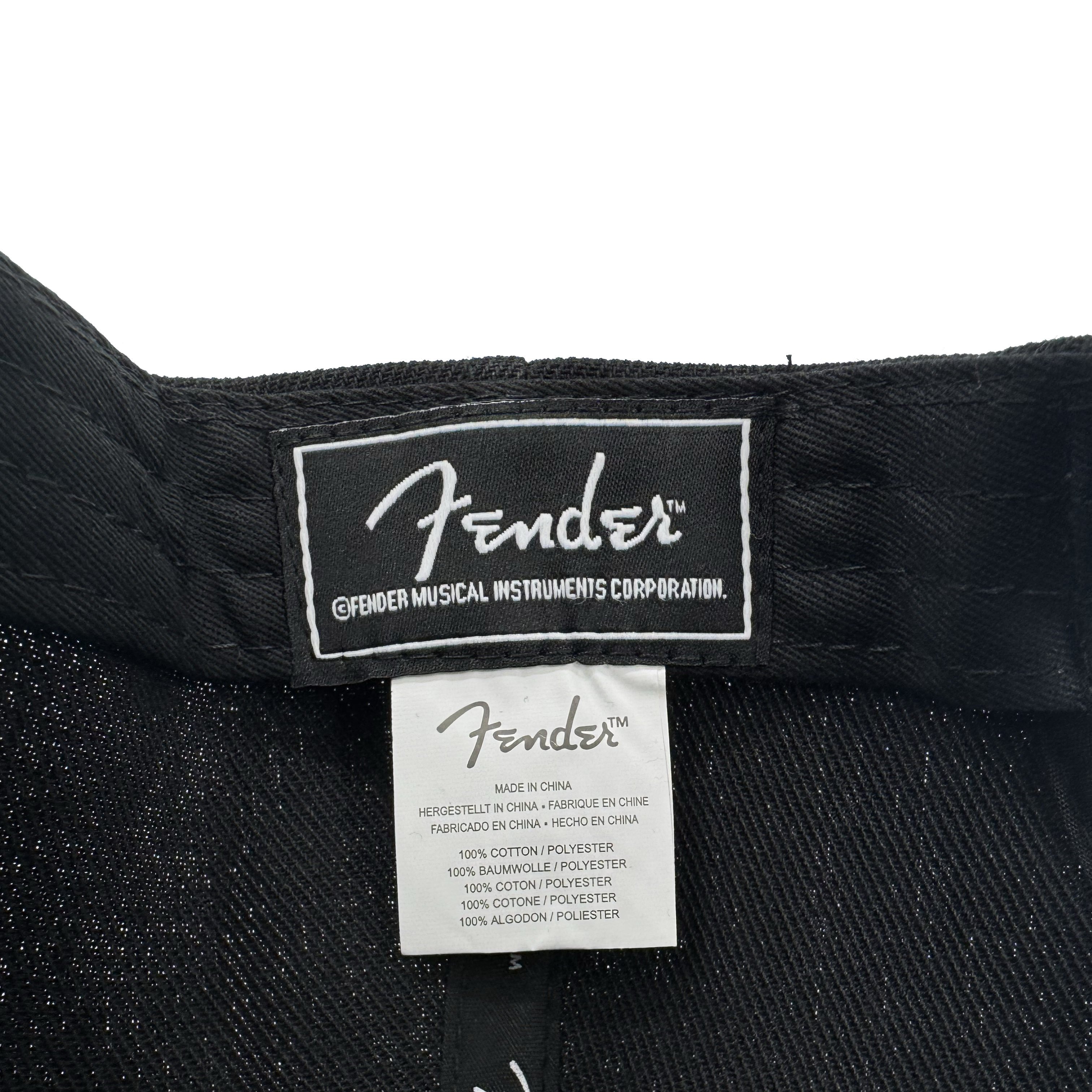 Fender Black Flat Bill Hat Pluginz Keychains
