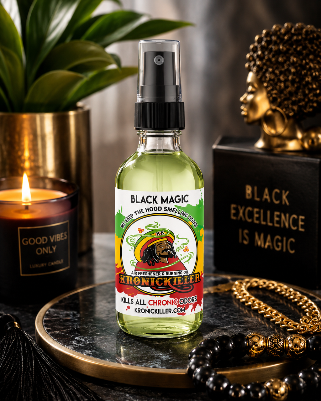 Kronickiller Black Magic Air Freshener & Burning Oil FashionMojos.com