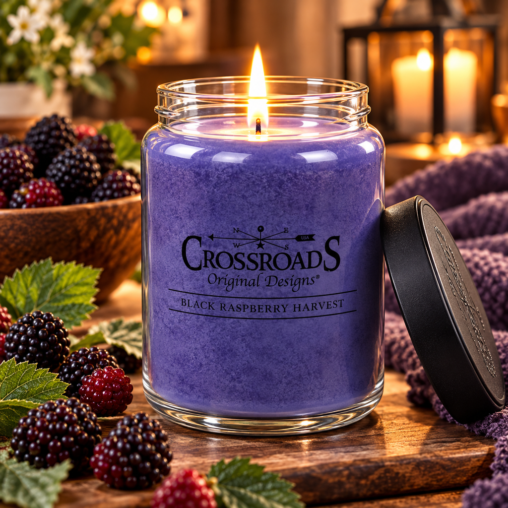 Crossroads Black Raspberry Harvest - 26 oz. Candle FashionMojos.com