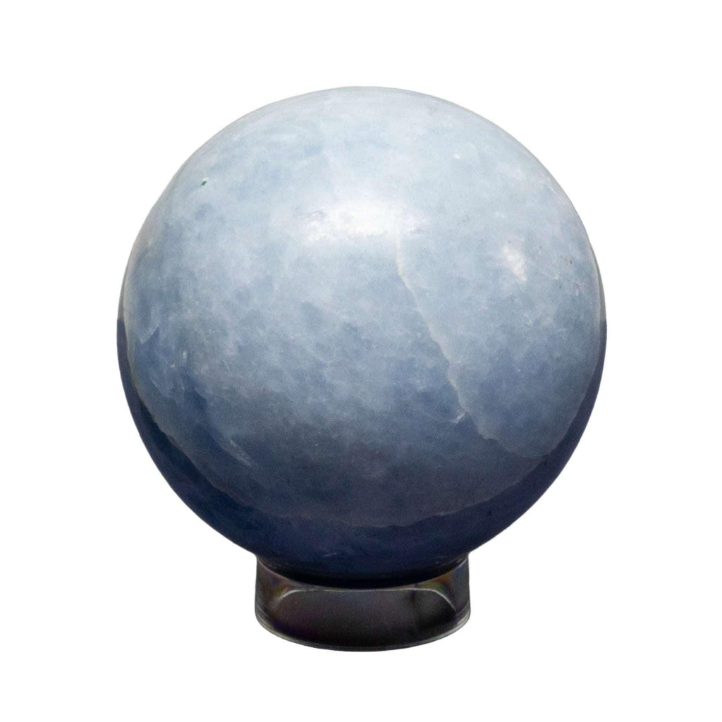 Blue Calcite Crystal Sphere Throat Chakra Calm Stone Crystal Destiny