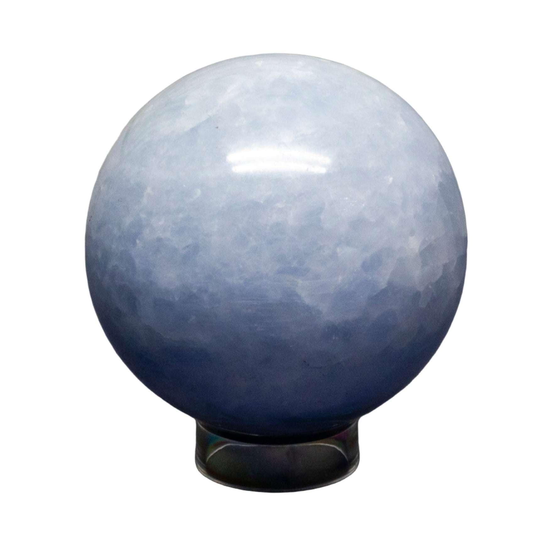 Blue Calcite Crystal Sphere Throat Chakra Calm Stone Crystal Destiny