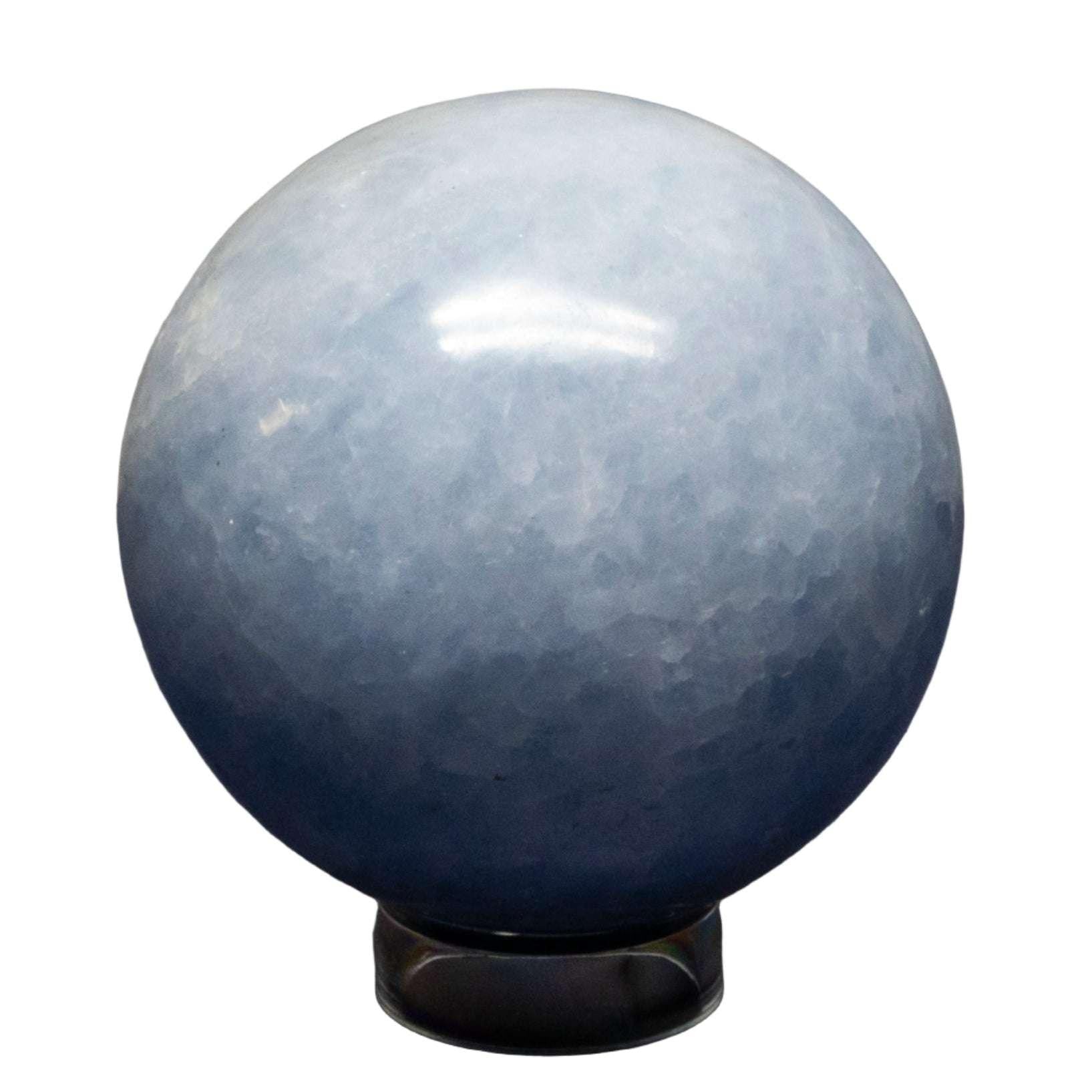 Blue Calcite Crystal Sphere Throat Chakra Calm Stone Crystal Destiny