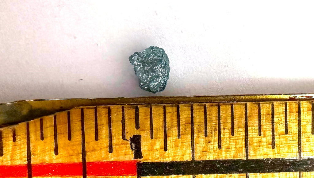 Blue Diamond Rough Facet Canadian .75 carat 4mm Raw rocksolidfossils