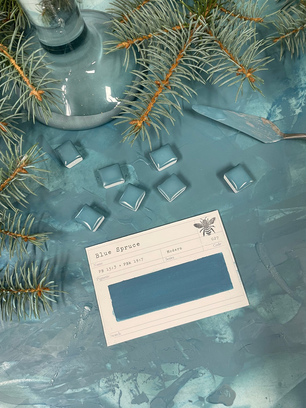 Stoneground Gouache Pan-Blue Spruce ShopSketchBox