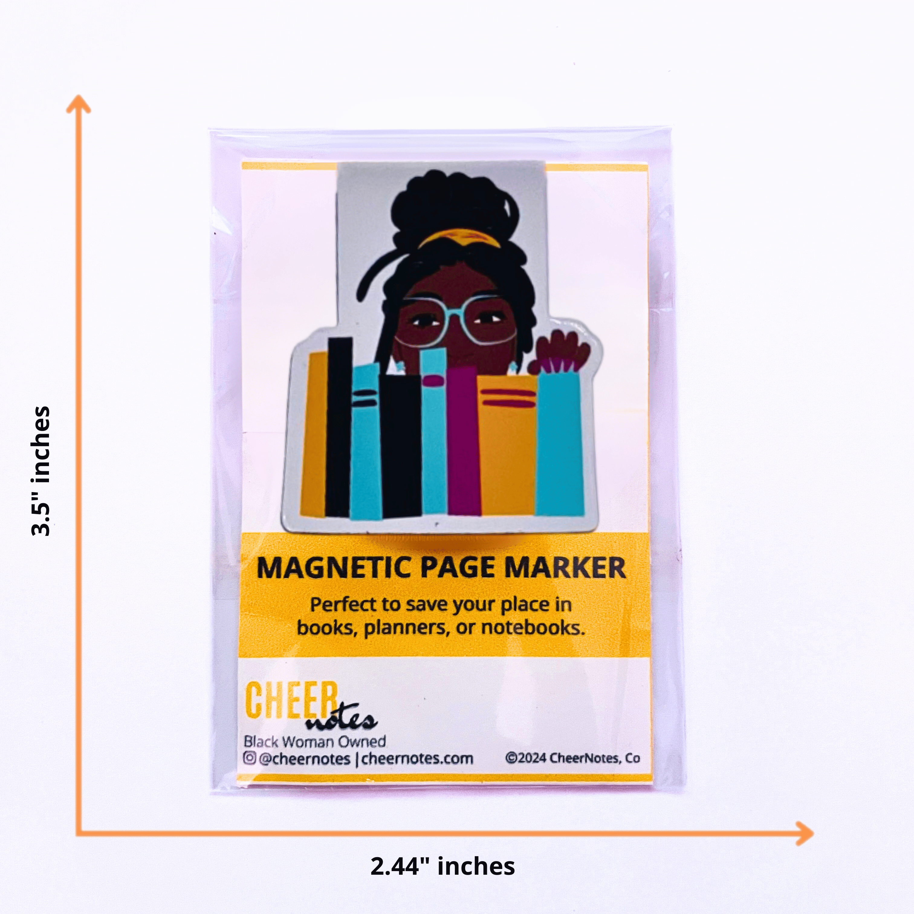 Bookshelf Magnetic Page Marker CheerNotes