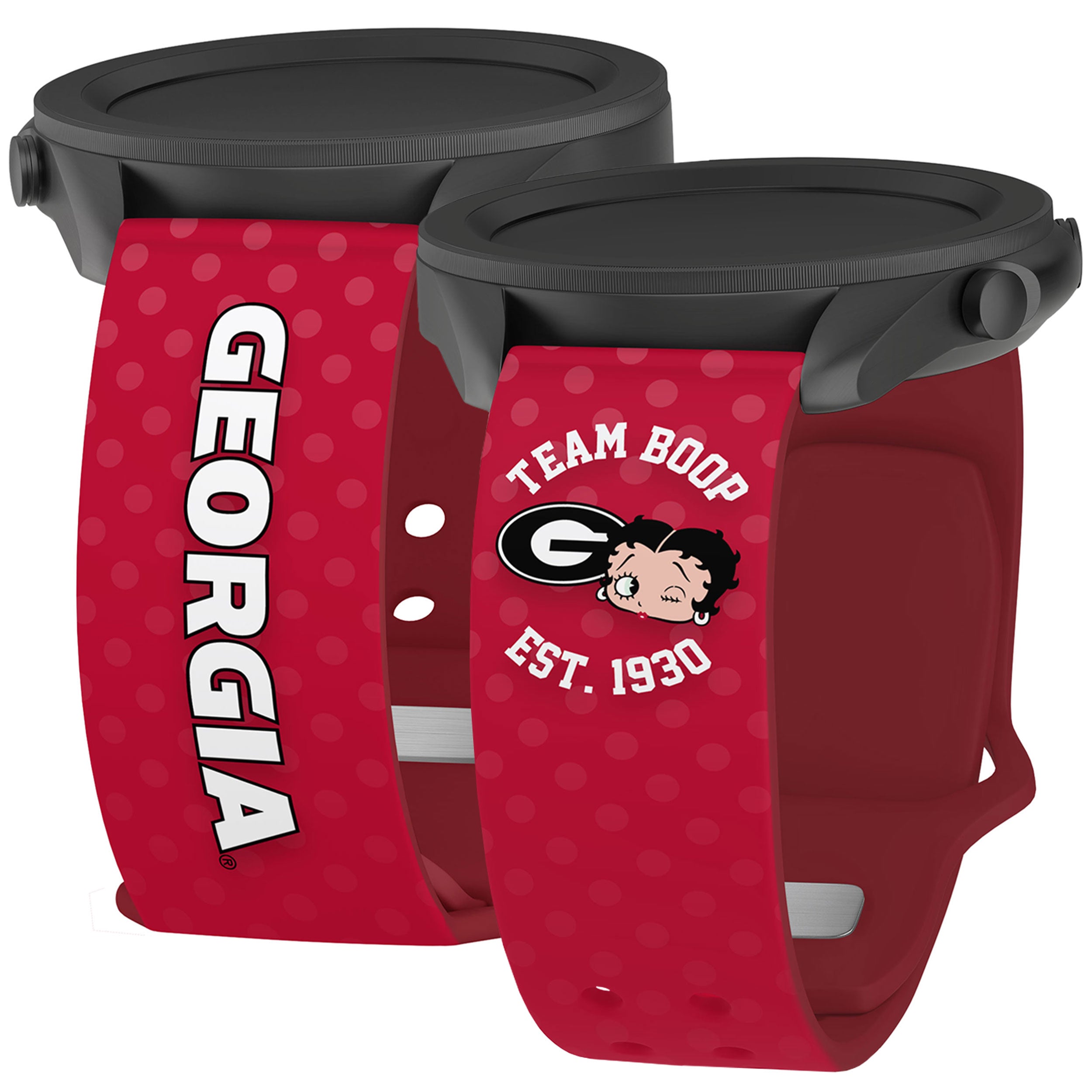 Georgia Bulldogs X Betty Boop HD  Watchband for Samsung, Garmin, Fossil, and More Affinity Bands