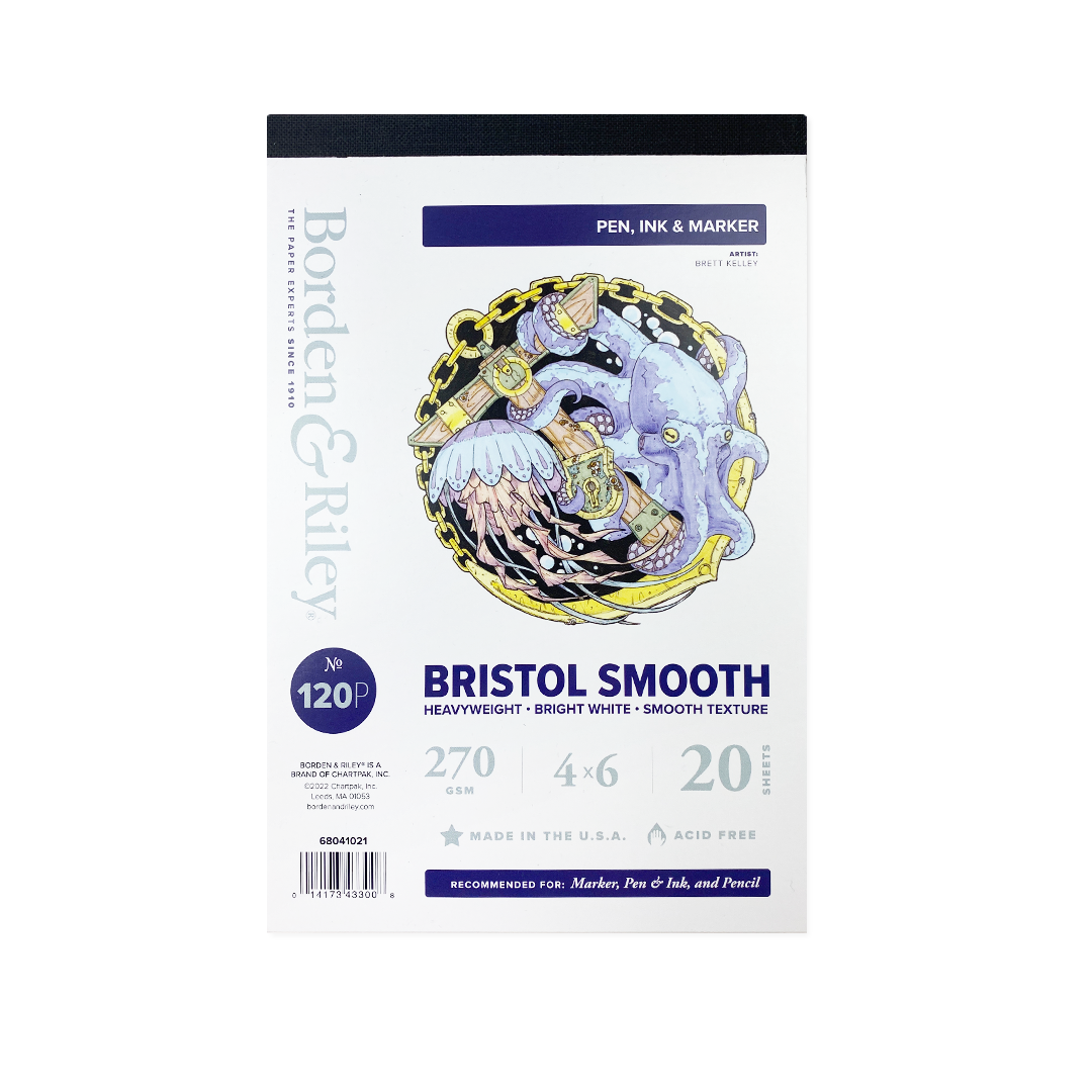 Borden & Riley 120P Bristol  4x6--20 sheets ShopSketchBox