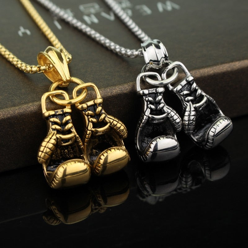 Boxing Gloves Necklace Gentleman.Clothing