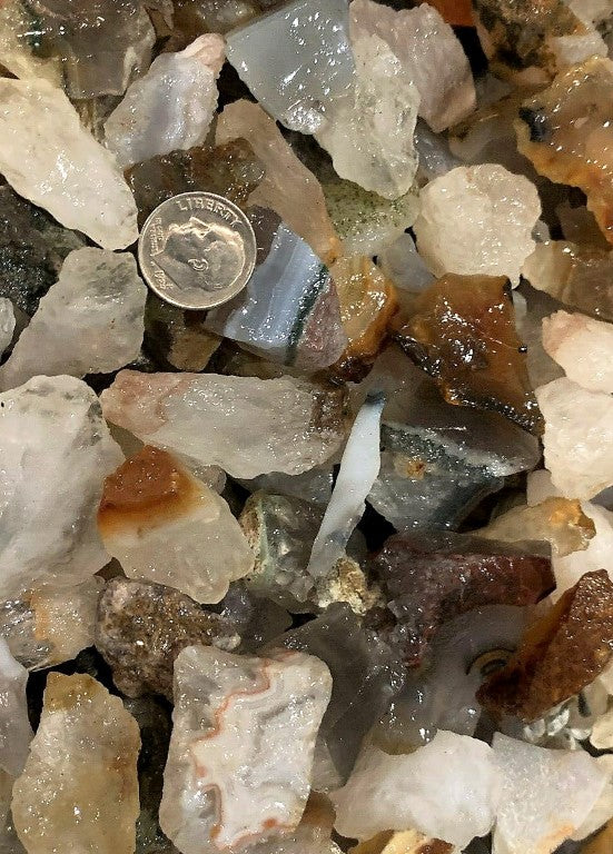 Brazilian Agate Rough Cut Brazil Natural 3000 Carats Bulk Lot rocksolidfossils