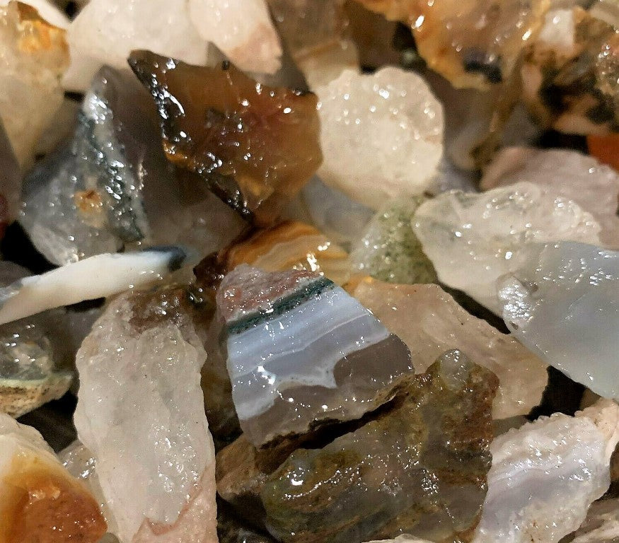 Brazilian Agate Rough Cut Brazil Natural 2000 Carats Bulk Lot rocksolidfossils