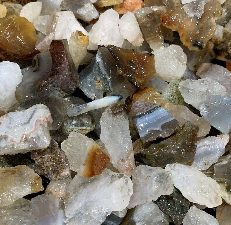 Brazilian Agate Rough Cut Brazil Natural 3000 Carats Bulk Lot rocksolidfossils