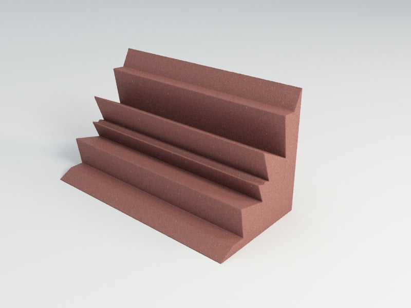 Acoustic Foam Corner Bass Traps, 12 x 12 x 24 Inch, NRC 1.20, 13 Colors SoundAssured