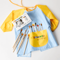 Mess-Free Kids Paint Bundle | All-Natural Finger Paint & Art Smock Set elseware unplug