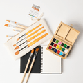 Watercolor Travel Set | Bamboo Case, Brushes, & Paper Pad elseware unplug
