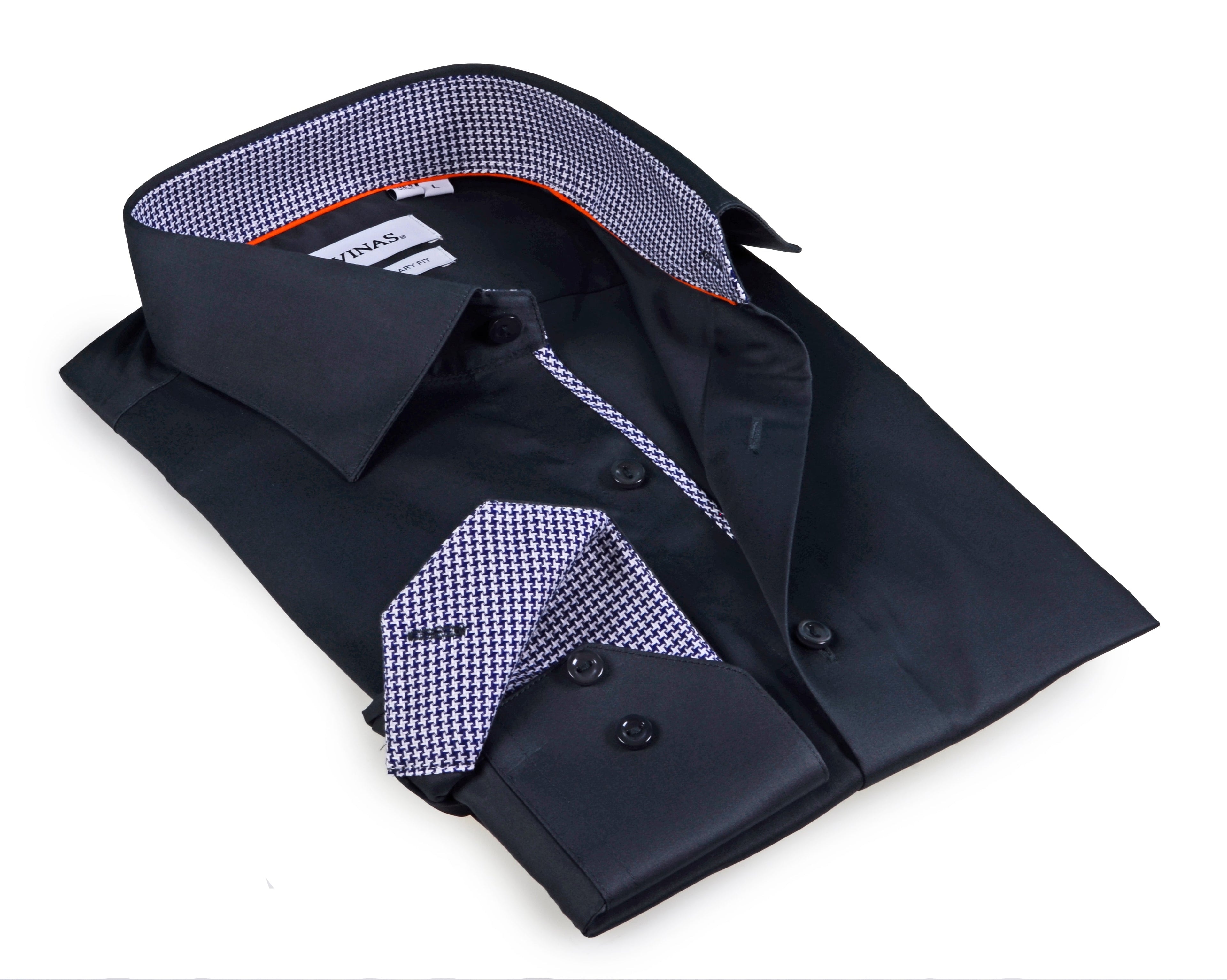 Button-Up  Shirt // -  Contemporary Fit - Contrast trimming - final sale LEVINAS® Official