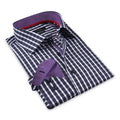 Button-Up Shirt // -  Contemporary Fit - Contrast trimming - final sale LEVINAS® Official